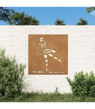 vidaXL Garden Wall Decoration 55x55 cm Corten Steel Ballet Dancer Design
