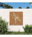 vidaXL Garden Wall Decoration 55x55 cm Corten Steel Ballet Dancer Design