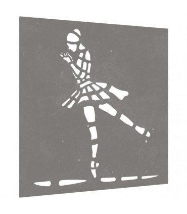 vidaXL Garden Wall Decoration 55x55 cm Corten Steel Ballet Dancer Design