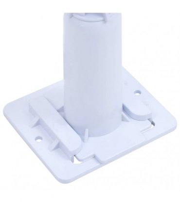 vidaXL Pool Cover Roller | White | Plastic | Adjustable | Telescopic technology