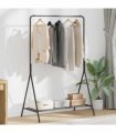 vidaXL Clothes Rack with Storage Black 100 x 56 x 154 cm Steel