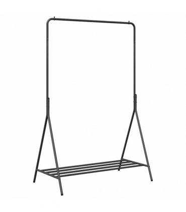 vidaXL Clothes Rack with Storage Black 100 x 56 x 154 cm Steel