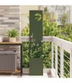 vidaXL Garden Privacy Screen Olive green 32 x 150 cm Cold-rolled steel
