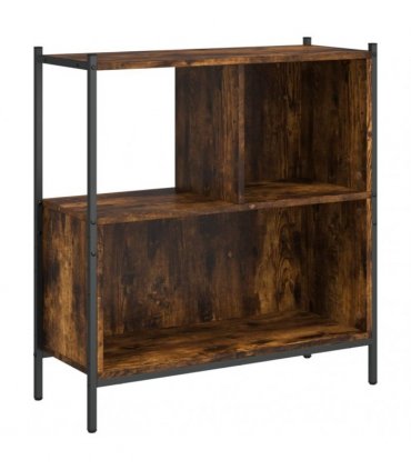 vidaXL Bookcase Smoked Oak 72x28x77.5 cm Engineered Wood