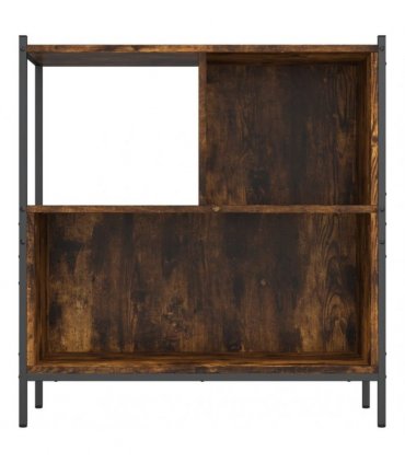 vidaXL Bookcase Smoked Oak 72x28x77.5 cm Engineered Wood