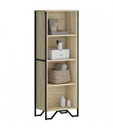 vidaXL Bookcase Sonoma Oak 50x31x137.5 cm Engineered Wood