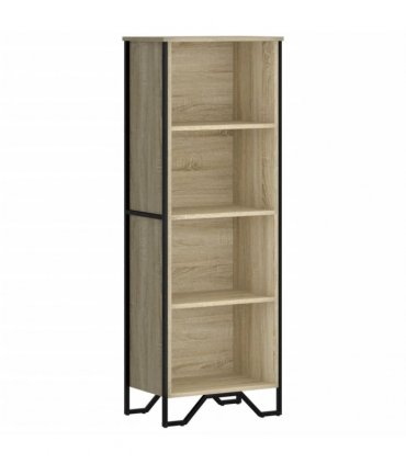 vidaXL Bookcase Sonoma Oak 50x31x137.5 cm Engineered Wood