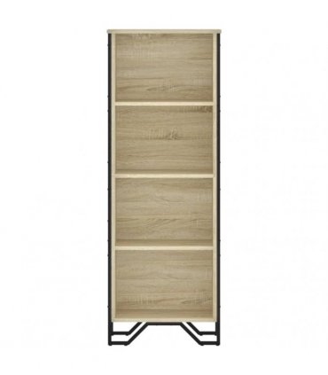 vidaXL Bookcase Sonoma Oak 50x31x137.5 cm Engineered Wood