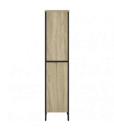 vidaXL Bookcase Sonoma Oak 50x31x137.5 cm Engineered Wood