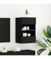 vidaXL TV Cabinet Set Black 40 x 30 x 60.5 cm Engineered Wood