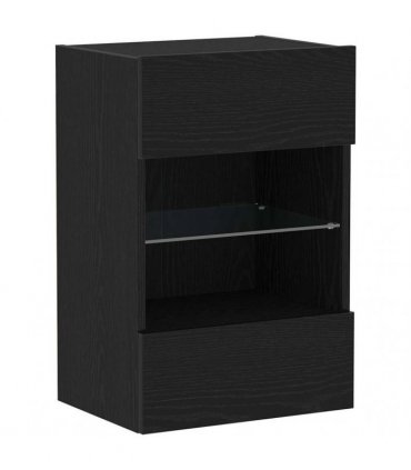 vidaXL TV Cabinet Set Black 40 x 30 x 60.5 cm Engineered Wood