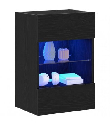vidaXL TV Cabinet Set Black 40 x 30 x 60.5 cm Engineered Wood