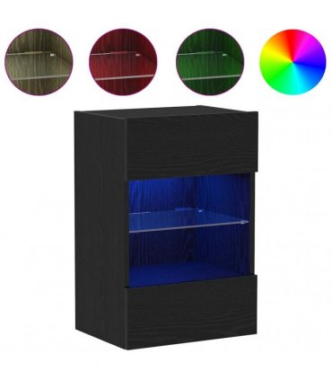 vidaXL TV Cabinet Set Black 40 x 30 x 60.5 cm Engineered Wood
