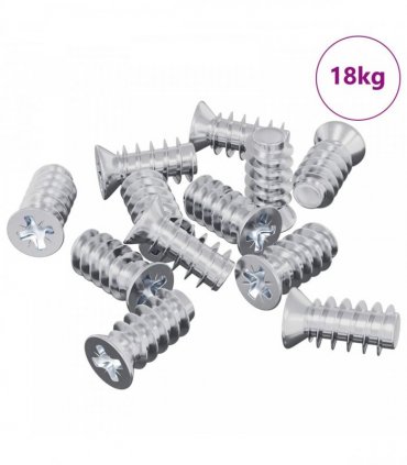 vidaXL Screw 10909 pcs Silver M6 x 12 mm Iron
