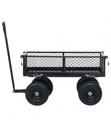 vidaXL Garden Hand Trolley Black 250 kg