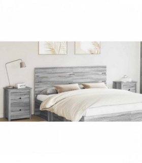 vidaXL Headboard Grey Sonoma Engineered Wood