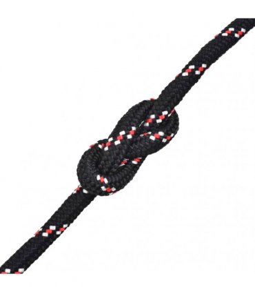 vidaXL Marine Rope Polypropylene 12 mm 50 m Black