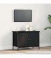 vidaXL TV Cabinet Black Oak 60 x 35 x 45 cm Engineered Wood