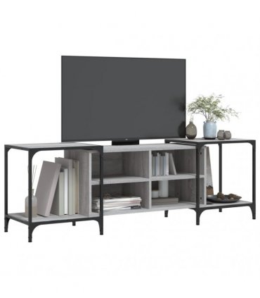 vidaXL TV Cabinet Grey Sonoma 153x37x50 cm Engineered Wood