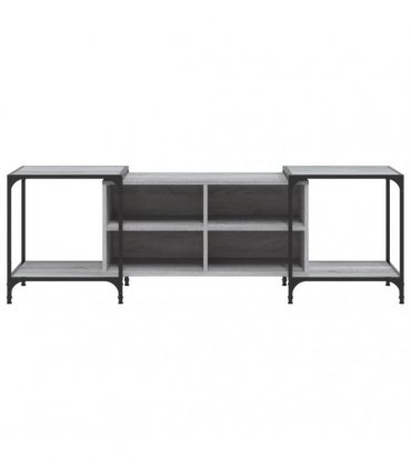 vidaXL TV Cabinet Grey Sonoma 153x37x50 cm Engineered Wood