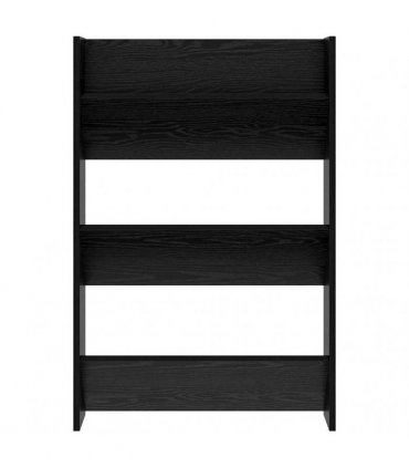 vidaXL Shoe Cabinet Black Oak 60 x 18 x 90 cm Engineered Wood