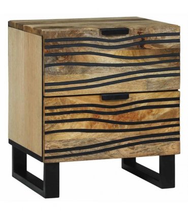 vidaXL Bedside Cabinet Natural 40 x 33 x 46 cm Engineered Wood
