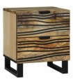 vidaXL Bedside Cabinet Natural 40 x 33 x 46 cm Engineered Wood