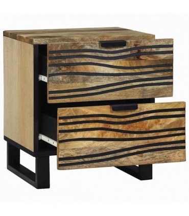 vidaXL Bedside Cabinet Natural 40 x 33 x 46 cm Engineered Wood