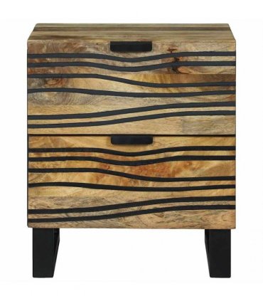 vidaXL Bedside Cabinet Natural 40 x 33 x 46 cm Engineered Wood