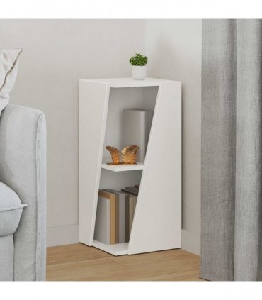 vidaXL Side Shelf White 33 x 32 x 70.5 cm Engineered Wood