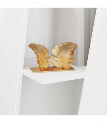 vidaXL Side Shelf White 33 x 32 x 70.5 cm Engineered Wood