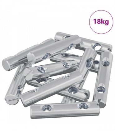 vidaXL Nut 413 pcs Zinc-coated 60 x 12 mm Iron