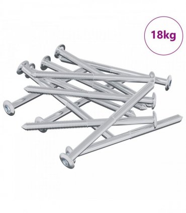 vidaXL Screw 1200 pcs Silver M6 x 85 mm Steel