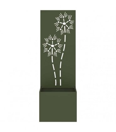 vidaXL Garden Privacy Screen Olive green 50 x 140 cm Cold-rolled steel