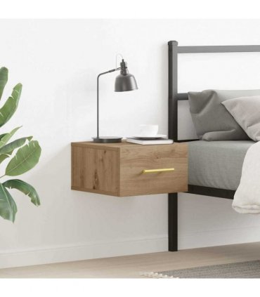 vidaXL Bedside Cabinet Artisan Oak 35 x 35 x 20 cm Engineered Wood