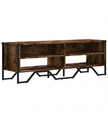 vidaXL TV Cabinet Smoked Oak 122x34x41 cm Engineered Wood