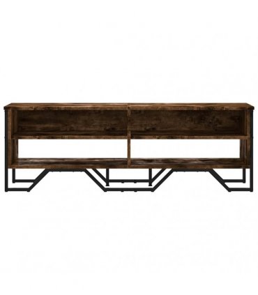 vidaXL TV Cabinet Smoked Oak 122x34x41 cm Engineered Wood
