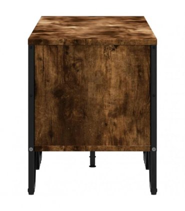 vidaXL TV Cabinet Smoked Oak 122x34x41 cm Engineered Wood