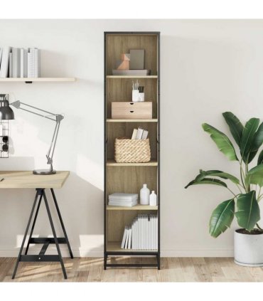 vidaXL Book Cabinet Sonoma Oak 40x35x170.5 cm Engineered Wood