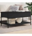 vidaXL Coffee Table | Black | Engineered wood, metal | Medium | Coffee Table