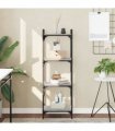 vidaXL Bookcase 4-Tier Grey Sonoma 40x30x120 cm Engineered Wood