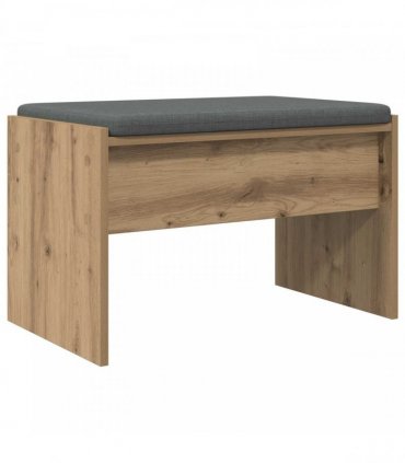 vidaXL Hall Bench with Cushion Artisan Oak 63 x 38 x 40 cm