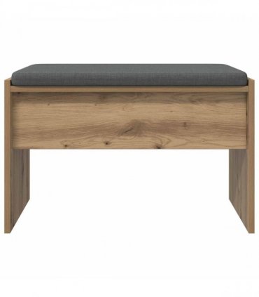 vidaXL Hall Bench with Cushion Artisan Oak 63 x 38 x 40 cm