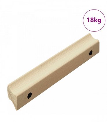vidaXL Straight Handle 587 pcs Natural Wood Color 130 x 25 x 30 mm