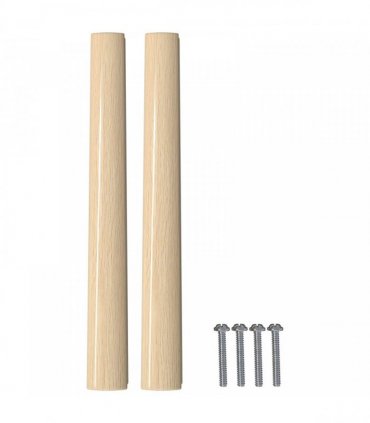 vidaXL Straight Handle 587 pcs Natural Wood Color 130 x 25 x 30 mm