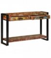 vidaXL Console Table Multicolour 120 x 33 x 75 cm Solid Reclaim Wood