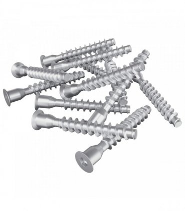 vidaXL Confirmat Screws 2500 pcs Silver Metal