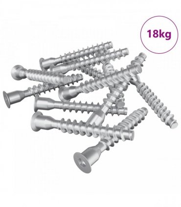 vidaXL Confirmat Screws 2500 pcs Silver Metal