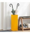 vidaXL Rain Umbrella Stand Mustard 15.5 x 15.5 x 49 cm Steel