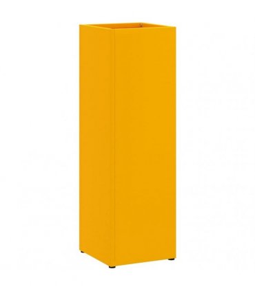 vidaXL Rain Umbrella Stand Mustard 15.5 x 15.5 x 49 cm Steel